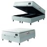 Cama Box Baú Casal Queen Colchão Espuma D45 Lazio Pillow Top Branco Hellen - 1