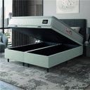 Ver imagem 3 de Cama Box Baú Casal Queen Colchão Espuma D45 Lazio Pillow Top Branco Hellen