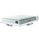 Ver imagem 5 de Cama Box Baú Casal Queen Colchão Espuma D45 Lazio Pillow Top Branco Hellen