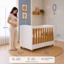 Ver imagem 5 de Berço Apolo 2 em 1 Pés de Madeira 100% MDF para Colchão 130x70