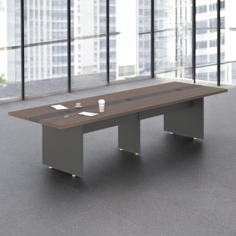Mesa para Sala de Reunião 3,60 M Moscou Freijó Preto