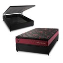 Ver imagem 1 de Conjunto Box Baú Casal Toronto Preto 138x188x73 c/ Molas Ensacadas