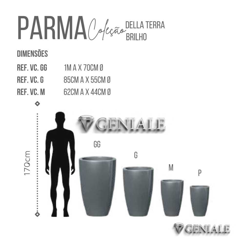 Vaso Geniale Parma Tipo Vietnamita P Resina 52x36cm Moderno - 4