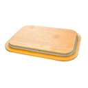 Ver imagem 3 de Jogo de Potes de Vidro Hermético com Tampa de Bambu 640ml 3 Peças - Vista Home