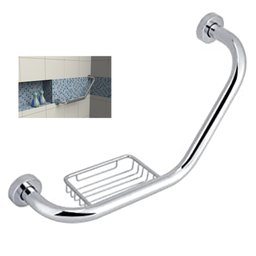 Barra de Apoio Alça Inox Acessibilidade Idoso Cadeirante Saboneteira Banheiro Box Vaso Chuveiro - 1