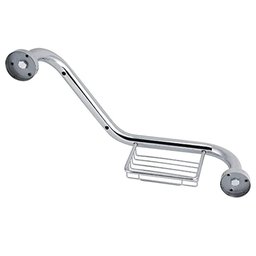 Barra de Apoio Alça Inox Acessibilidade Idoso Cadeirante Saboneteira Banheiro Box Vaso Chuveiro - 7