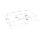 Ver imagem 3 de Bancada em Porcelanato para Banheiro Completa Alto Padrão 100cm Com Cuba Esculpida