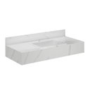 Ver imagem 2 de Bancada em Porcelanato para Banheiro Completa Alto Padrão 100cm Com Cuba Esculpida