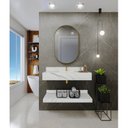 Ver imagem 5 de Bancada em Porcelanato para Banheiro Completa Alto Padrão 100cm Com Cuba Esculpida