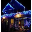 Ver imagem 4 de Kit 4 Cascatas 400 Leds 10 Metros Luz Azul Fixa - 220v