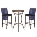 Ver imagem 1 de Mesa Bistro e 2 Banquetas Roma Marrom Corda Náutica 12 Trama Original