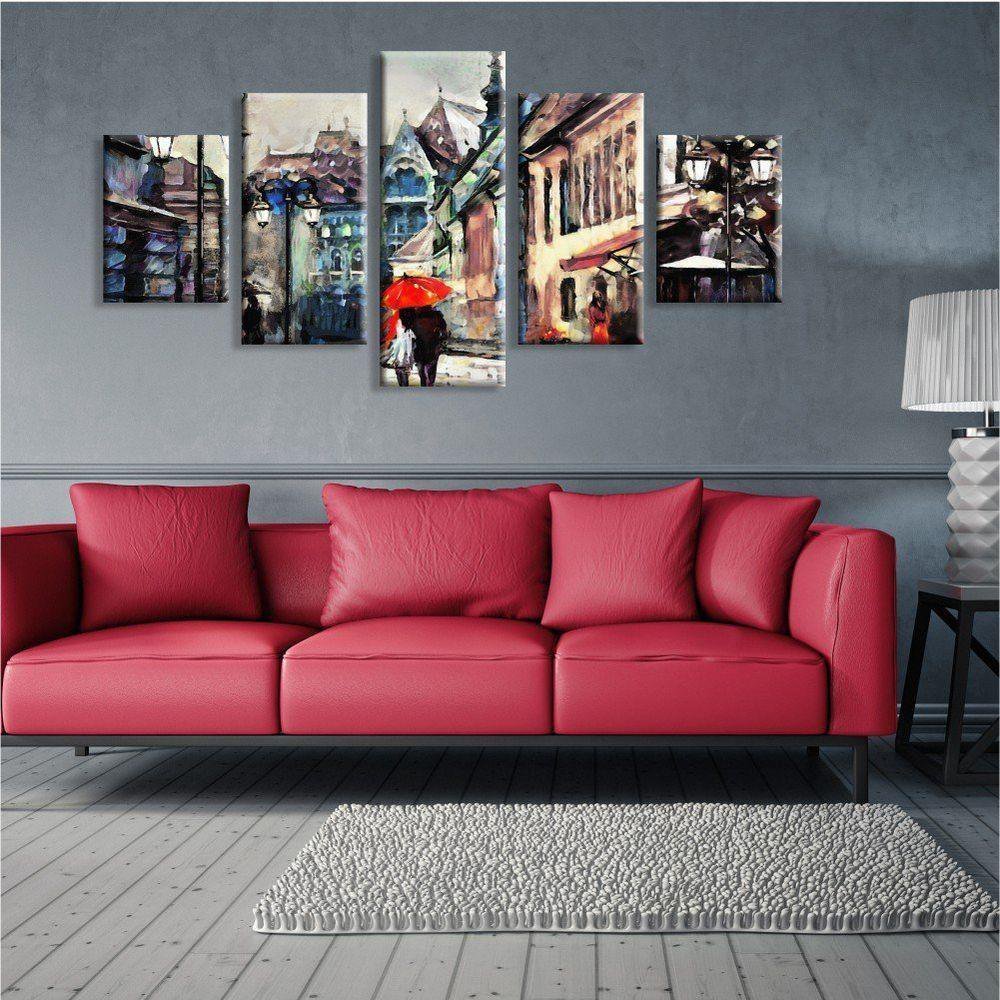 Kit 5 Telas Decorativas Casal Em Viena - 3