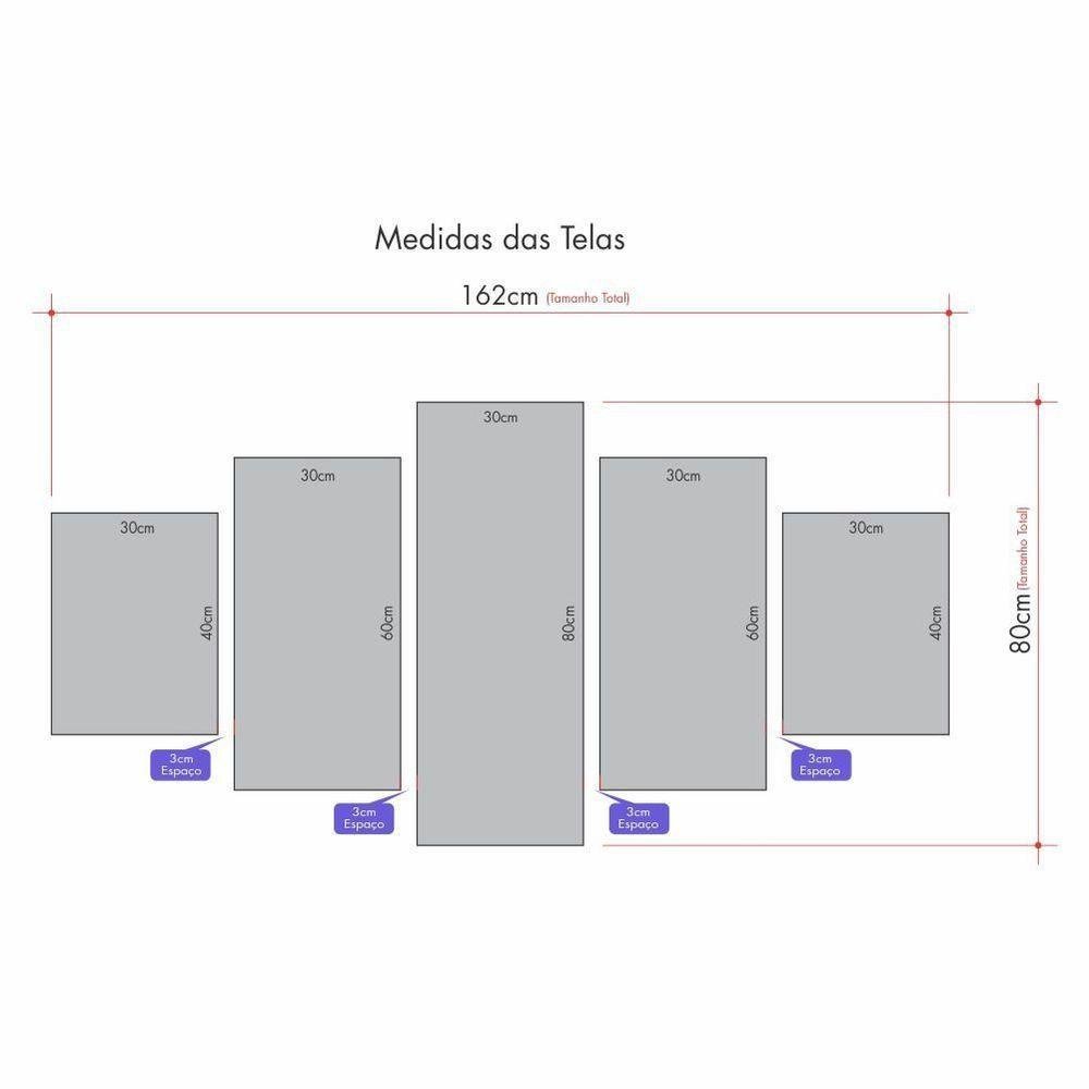 Kit 5 Telas Decorativas Casal Em Viena - 2