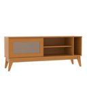 Ver mais imagens de Rack para Tv até 55 Polegadas Trend 1 Porta Vidro Deslizante Reflecta 136cm - Cedro