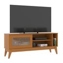 Ver imagem 4 de Rack para Tv até 55 Polegadas Trend 1 Porta Vidro Deslizante Reflecta 136cm - Cedro