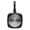 Ver imagem 3 de Frigideira Grill Indução Quadrada 24cm Antiaderente Cabo Ergonomico Duravel