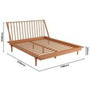 Ver imagem 6 de Cama Queen + 2 Mesas de Cabeceira Nordik Marrom/Caramel