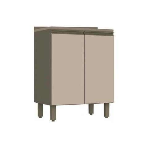 Balcão de Cozinha Connect c/ 2 Portas c/Tampo Duna/Cristal - Henn
