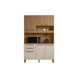 Armário para Cozinha 5 Portas 2 Gavetas Prisma Reflecta Madine Ripado Arenas - 1