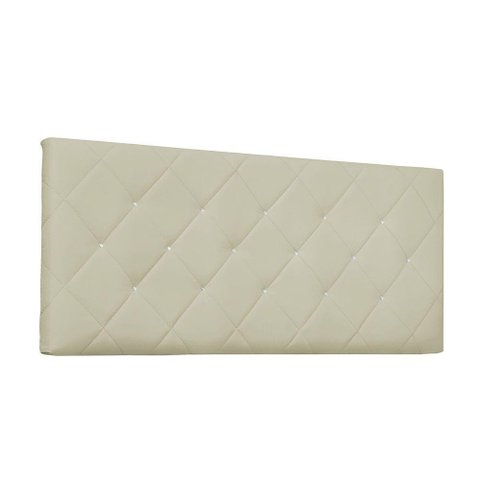 Cabeceira Painel Tânia Solteiro 90cm Corino Bege