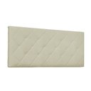 Ver imagem 1 de Cabeceira Painel Tânia Solteiro 90cm Corino Bege