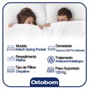 Ver imagem 3 de Colchão Viúva Ortobom Airtech Spring Pocket Molas Superpocket Eps D26 128X188X35