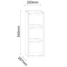 Kit Armário Aéreo com Nicho e Balcão 180cm S/ Tampo Branco - Belliv Decor - 6