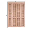 Ver imagem 3 de Porta de Madeira Veneziana Pantografica 214cmx160cmx14cm
