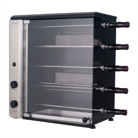 Churrasqueira a Gás de Bancada Vertical 5 Espetos Gn 127v Stand Titan