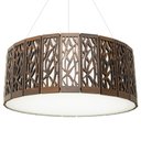 Ver imagem 7 de Luminária Decorativa Madeira Plafon Copacabana Red 25cm