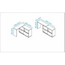 Ver imagem 3 de Escrivaninha em L de Correr 2 Portas 308,5cm BRV Móveis Branco