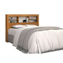 Ver imagem 2 de Cabeceira Cama Box Solteiro 97cm Nicho Prateleira MDF Moderna Lisboa MDP para Quarto Nature