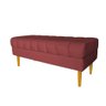 Banco Bau Jade 120cm Suede Bordo - Am Interiores - 3