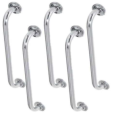 Barra Alça De Apoio 60cm Segurança Kit 5 Uni Acessibilidade Idoso Criança Cadeirante Gestante Evita 