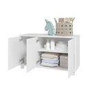 Ver imagem 2 de Nicho Organizador Infantil com 3 Portas 1 Prateleira Casatema MadeiraOriginals Branco