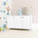 Ver imagem 1 de Nicho Organizador Infantil  com 3 Portas 1 Prateleira Branco - CASATEMA