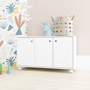 Ver imagem 1 de Nicho Organizador Infantil com 3 Portas 1 Prateleira Casatema MadeiraOriginals Branco
