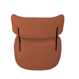 Kit 02 Poltronas Organicas Bouclê Terracota - D'classe Decor - 4