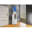 Ver imagem 5 de Armário Cozinha com Fruteira Paraná 1 Porta 1 Prateleira 2 Cestos Arte Móveis Branco