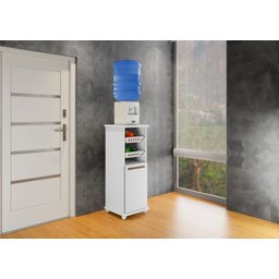 Armário Cozinha com Fruteira Paraná 1 Porta 1 Prateleira 2 Cestos Arte Móveis Branco - 5