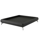 Ver imagem 1 de Cama Queen Base Box Pés Ferro 176cm Nami Corano Preto - Nexta Casa