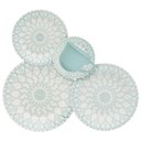 Ver imagem 2 de Kit 8 Xícaras com Pires Donna Mandala Oxford Cerâmica 180ml