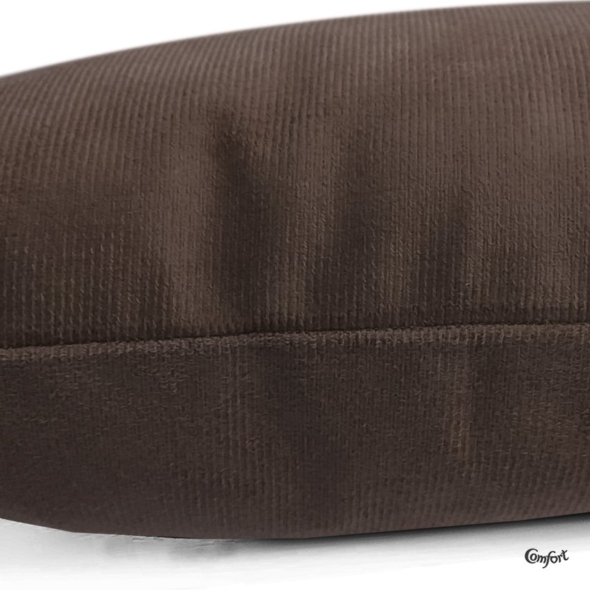 Travesseiro De Corpo Body Pillow Veludo 40x130cm Marrom - Somente capa - 2
