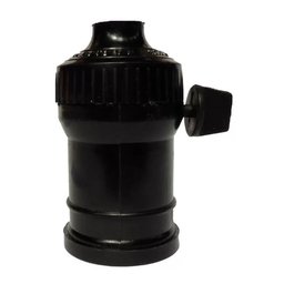 Soquete para Lâmpada com Chave Preto- Foxlux - 1