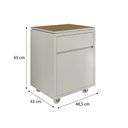 Ver imagem 5 de Conjunto de Escritório Hera 4 Peças 6 Portas 2 Gavetas - Via Nossa - Fendi e Freijó