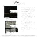 Ver imagem 6 de Armário de Cozinha Compacta Modulada 3 Peças Milão Menu Móveis Preto