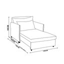 Ver imagem 4 de Poltrona Cama Retrátil Solteiro com Rodízio Cloe Bouclê Azul Turquesa E03 - D'rossi