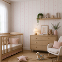 Ver imagem 2 de Kit 12 Metros Papel de Parede Infantil Adesivo Rosa com Listras Decoração para Quartos