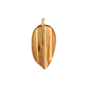 Tábua de Servir Folha com Caule P - Madeira de Teca 35x17x2cm - 1