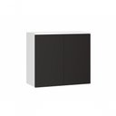 Ver imagem 1 de Armário Aéreo 70 Cm 2 Portas Dora Luciane Móveis Preto Txt